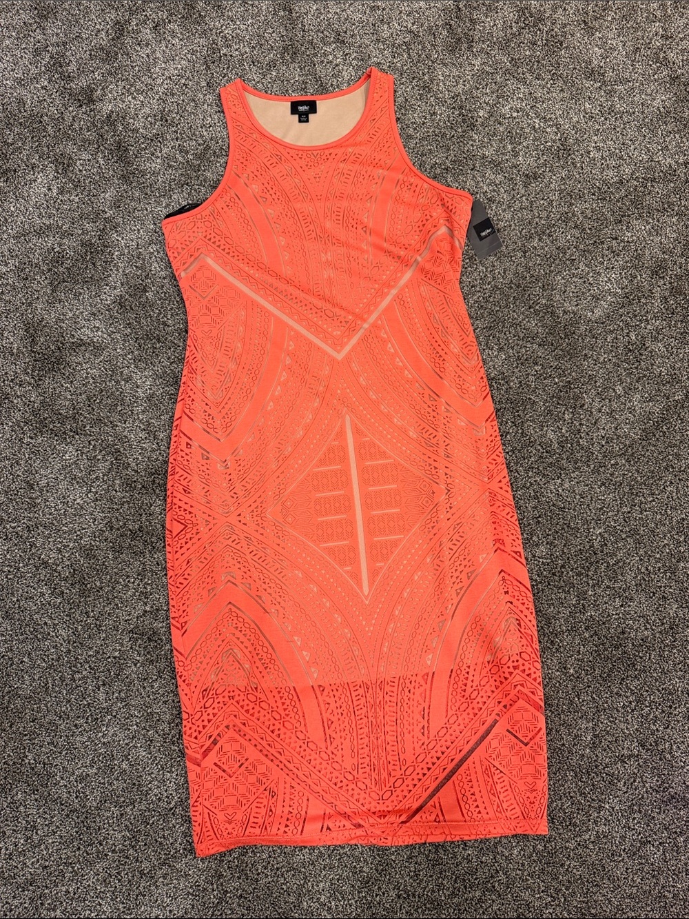 Mossimo Supply Co. Coral Midi Dress